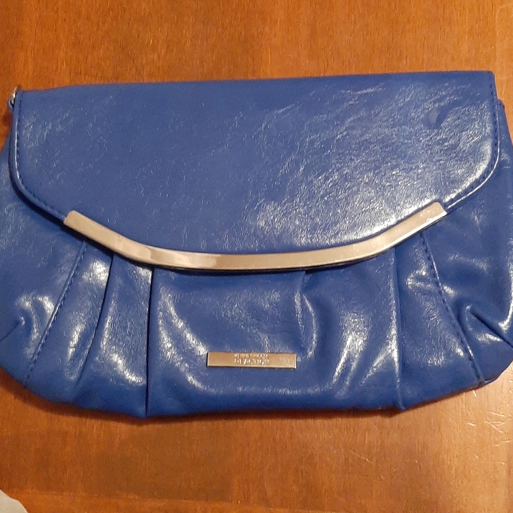Kenneth Cole Reaction Electric Blue Envelope Clutch